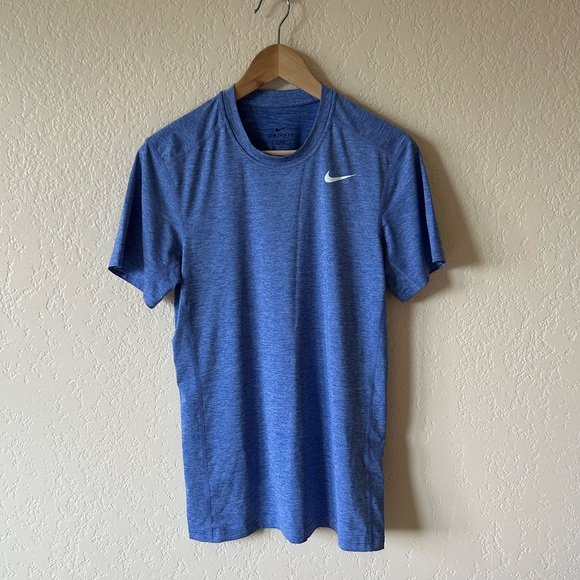 Nike Tops - Nike Men's Heathered Blue Short Sleeve Tee